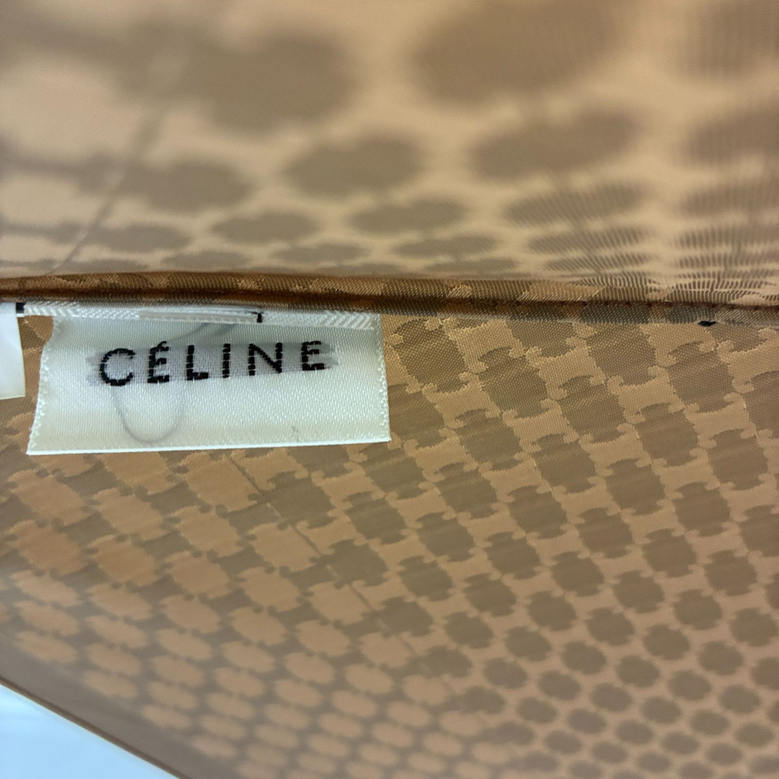 Celine Triomphe Folding Umbrella - Used Handle/Strap Scratches Polyester