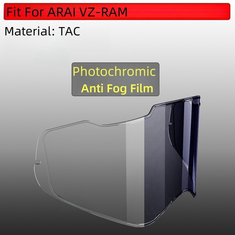 Photochromic Anti Fog Films For Arai VZ-RAM/VAS-Z/RAM-X/SZ-R VAS/SZ-R EVO