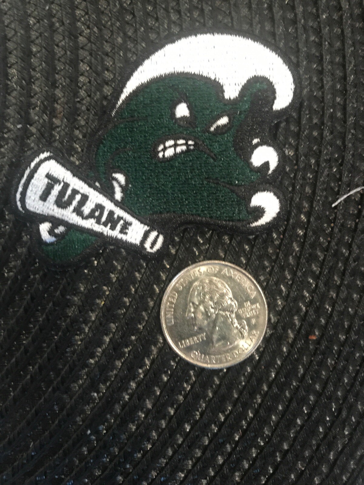 Tulane Green Wave Vintage Embroidered Iron On Patch 2.5” X 2”