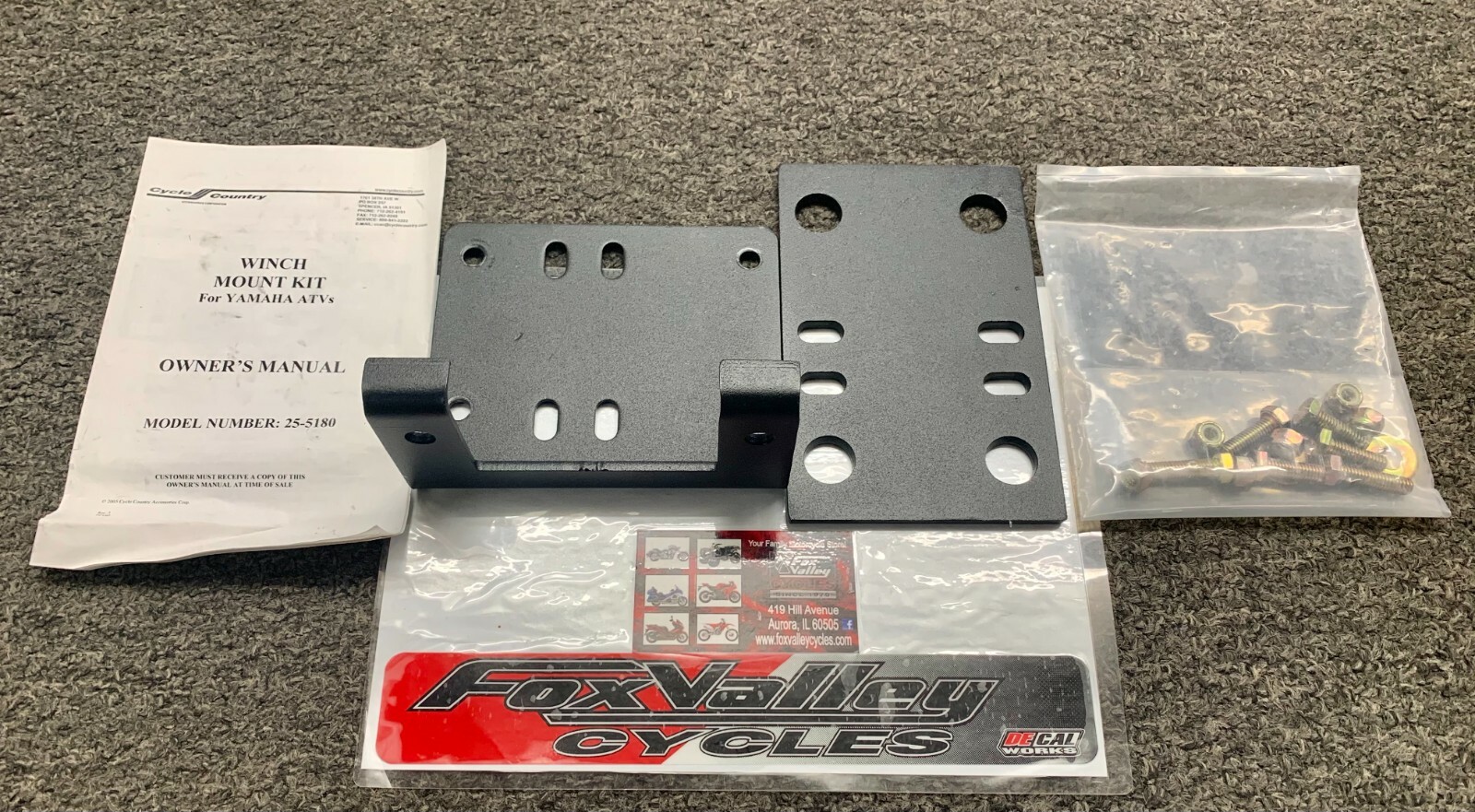 4505-0156 Cycle Country - 25-5180 - Winch Mount Kit without Roller Fairlead