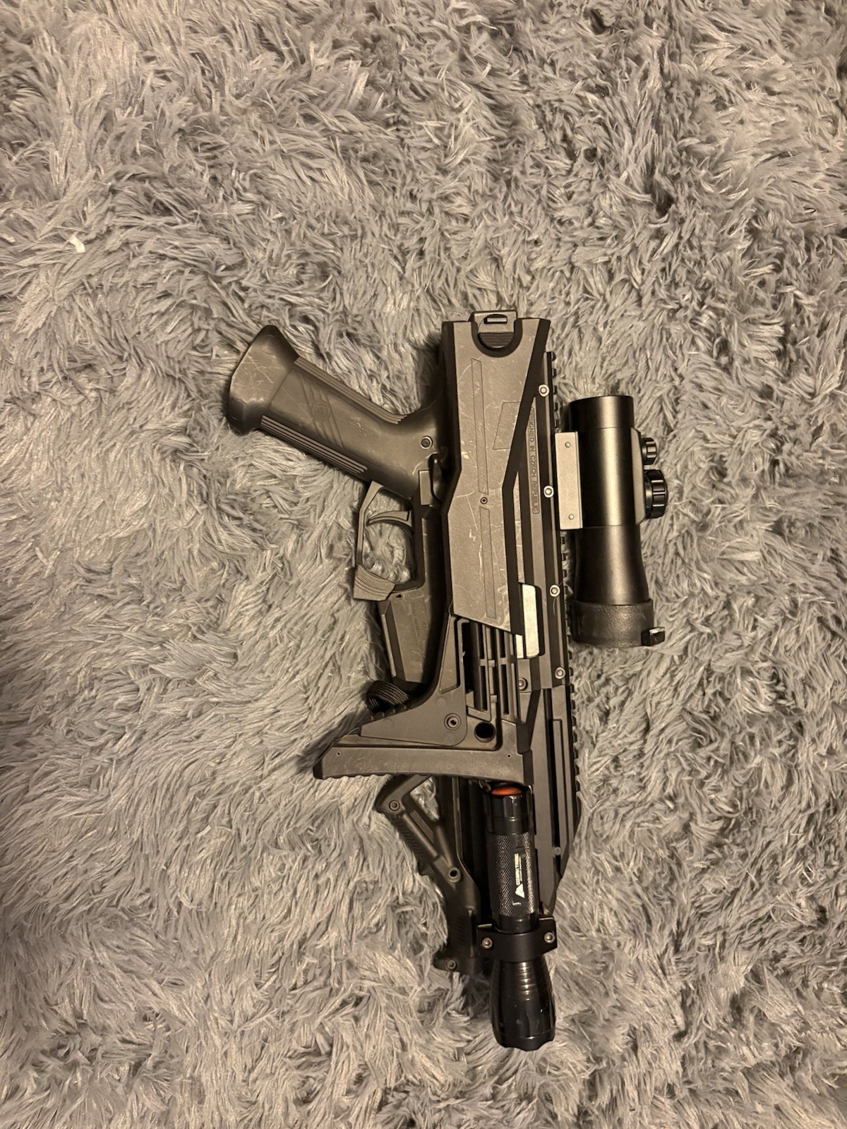 CZ Scorpion EVO 3 A1 Electric Airsoft Rifle Optic Tactical Stock 4 Mags Battery