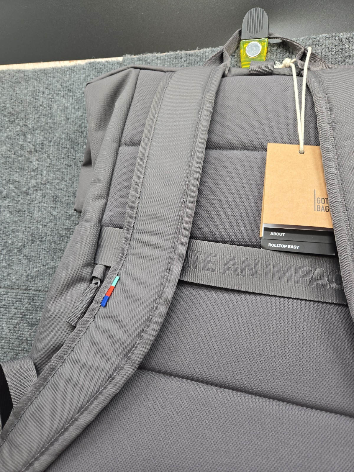 GotBag Roll Top 31L Backpack Gray