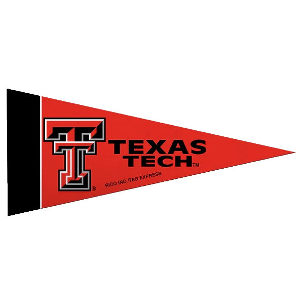 Texas Tech Red Raiders Mini Pennant 4”x9" NCAA Big 12 Football Basketball New