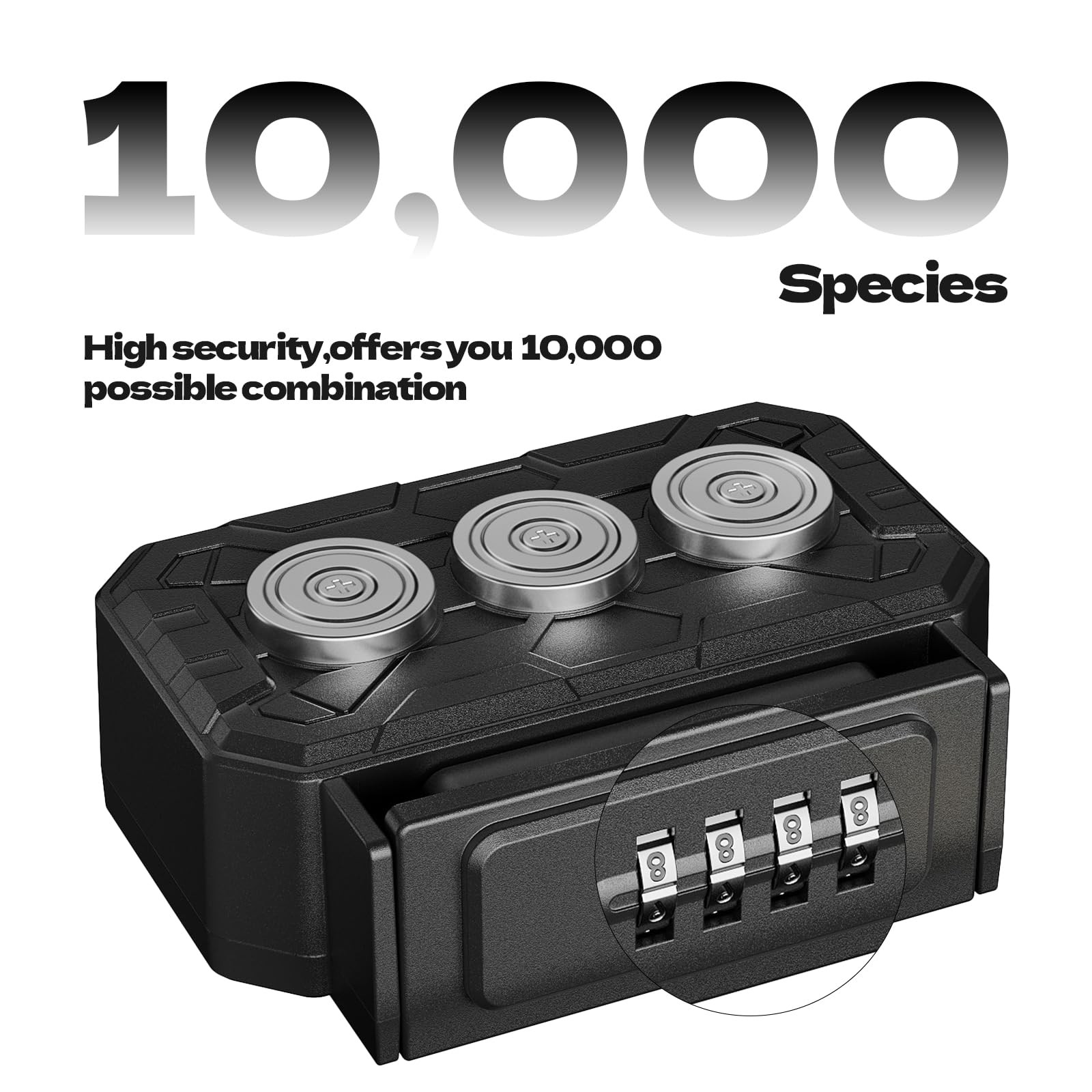 Magnetic Key Lock Box,Magnetic Holder Under car,Magnetic Regular, Dark