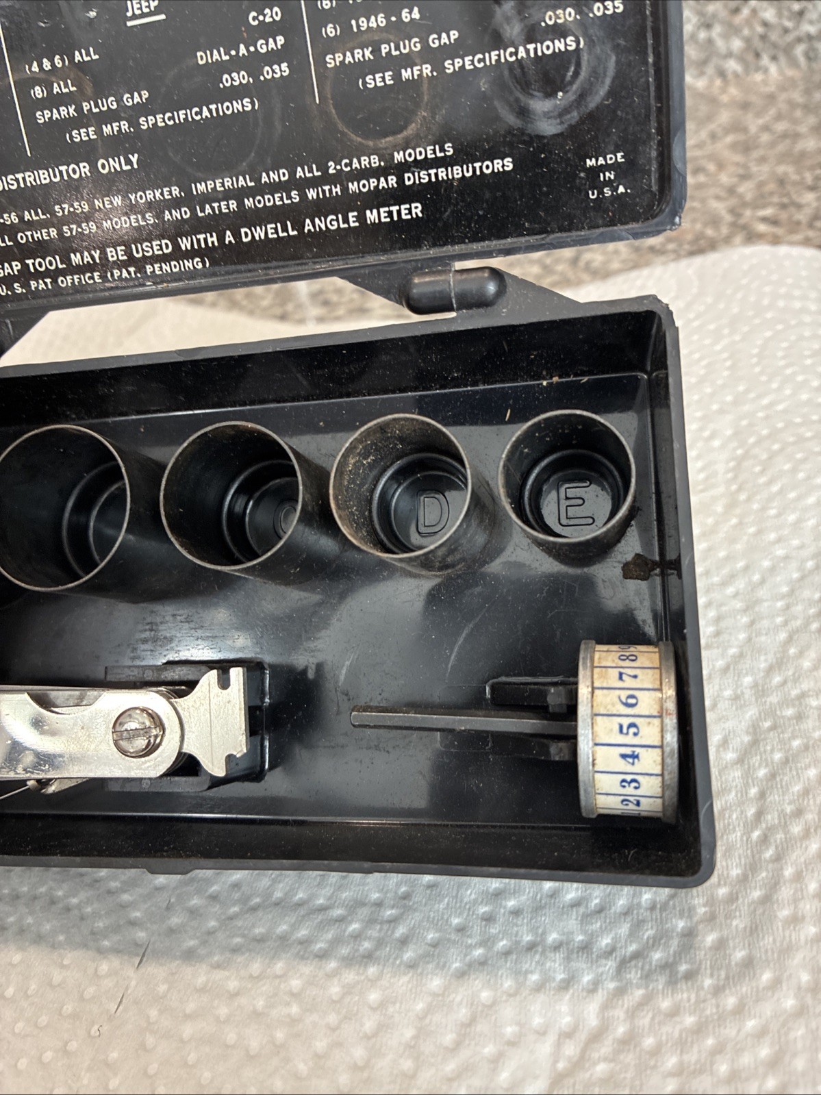 Kastar Precision Professional Tune-Up Tool Kit No. 456 Exc. Condition