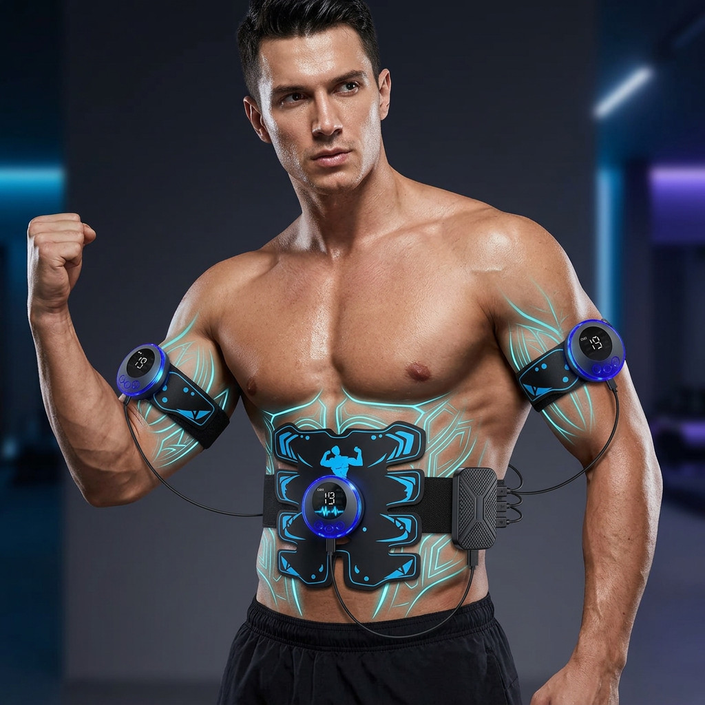 2026 Muscle Stimulator EMS Ab Trainer Tens Men Portable Stimulater Abs Massager