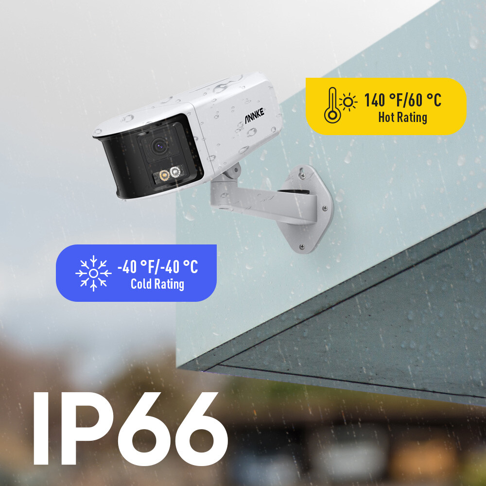 ANNKE 6MP POE Security Camera 180° Dual Lens Color Night Two Way Audio FCD600