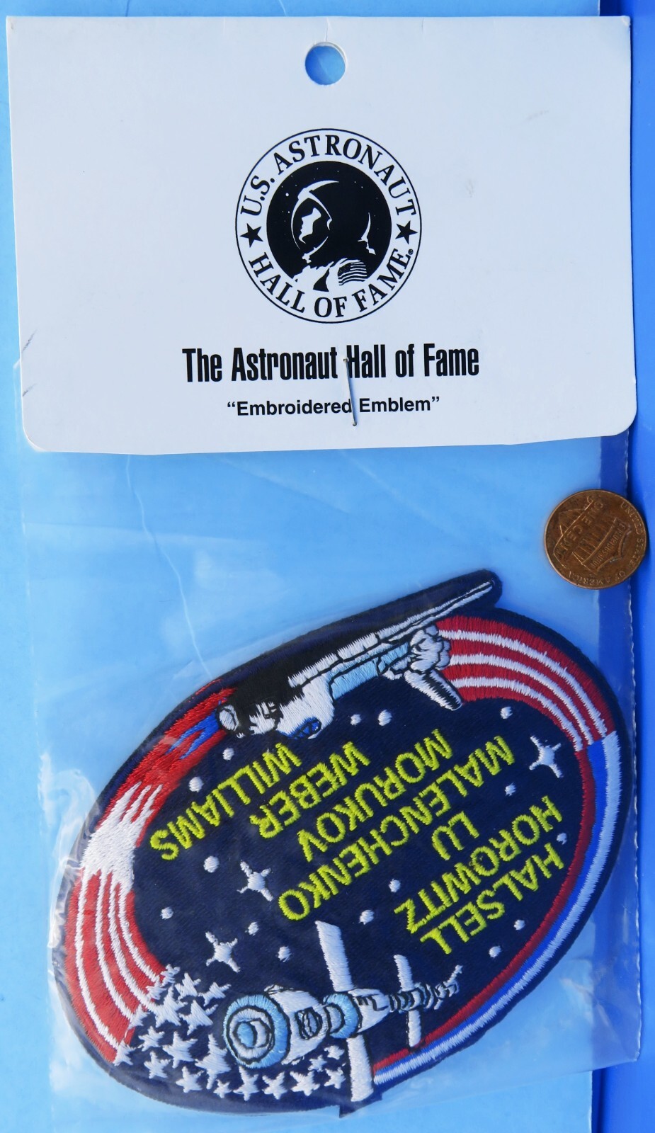 NASA PATCH vtg STS-101 Space Shuttle ATLANTIS / ORIGINAL Crew / MIB