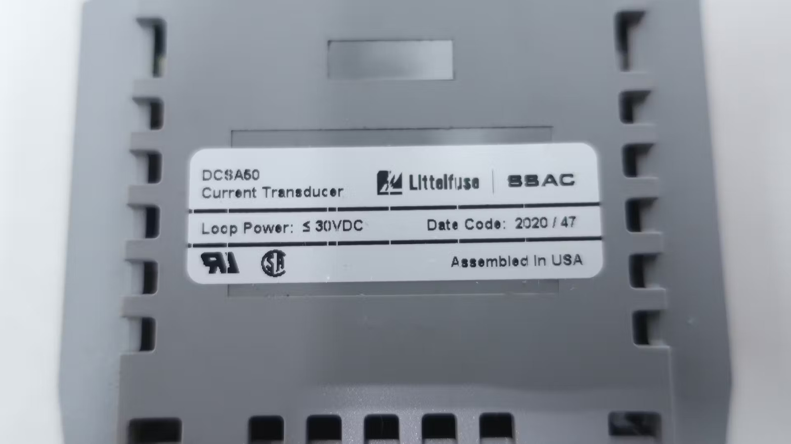 Littelfuse DCSA50 Current Transducer 30v-dc