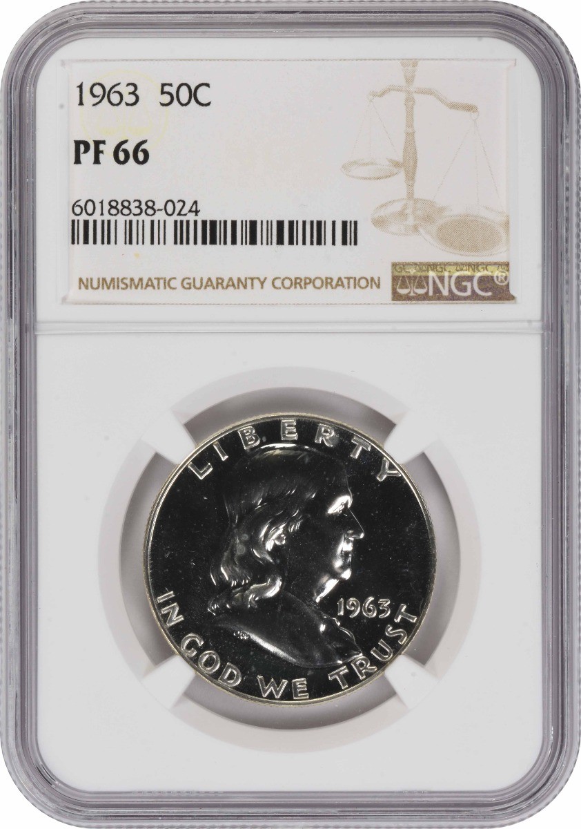 1963 Franklin Silver Half Dollar PR66 NGC