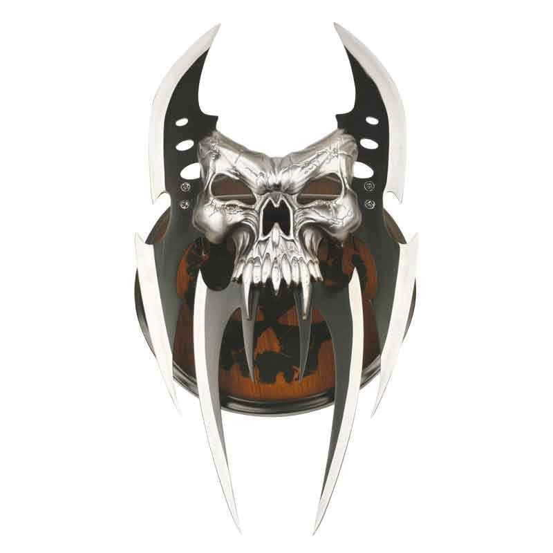 Skull Mayhem Decorative Fantasy Hand Blade + Display Plaque MC-2091 NEW OPEN BOX
