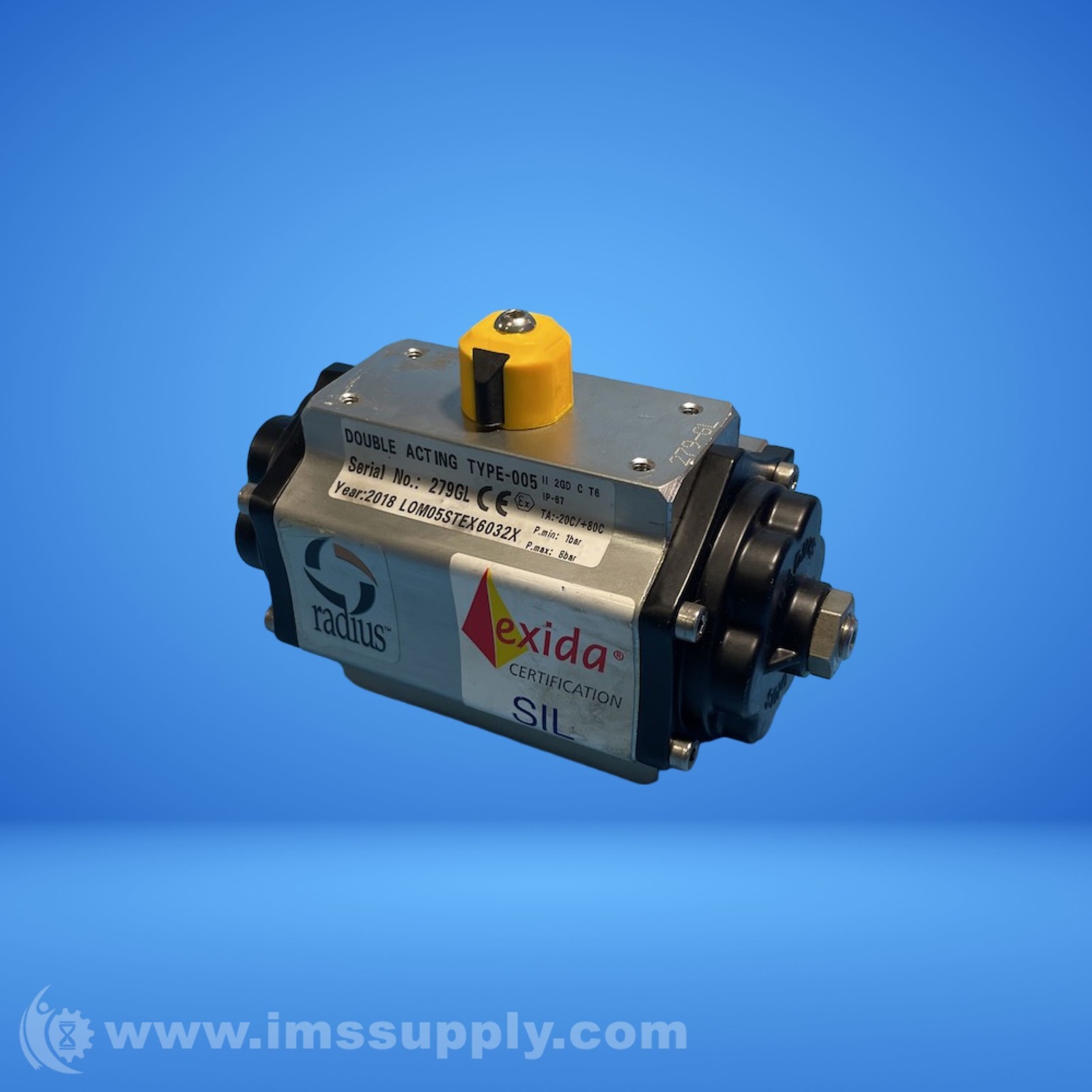 Radius AD-005 Double Acting Pneumatic Actuator FNIP