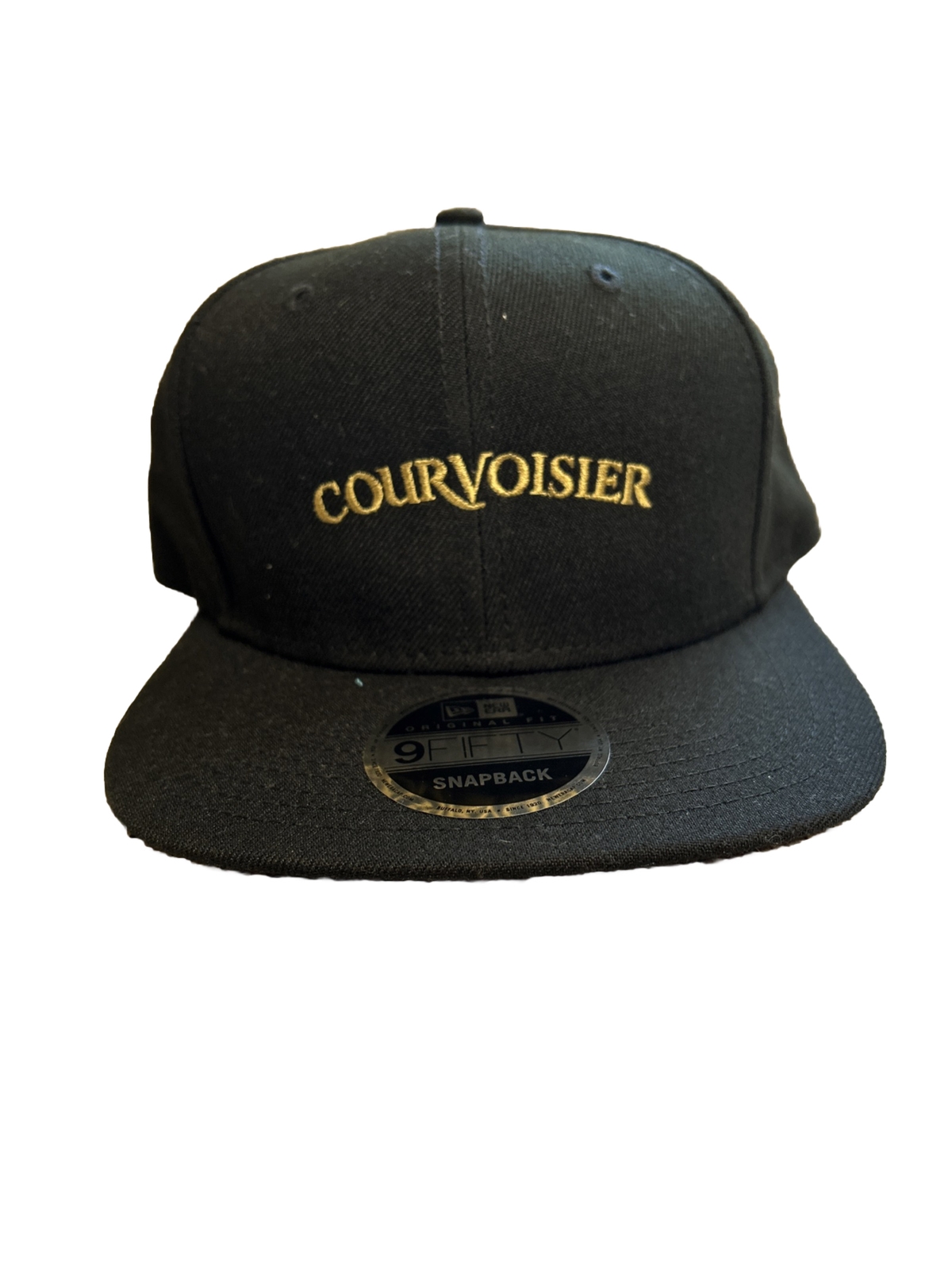 COURVOISIER BLACK SNAPBACk SnapBack Hat Embroidered New