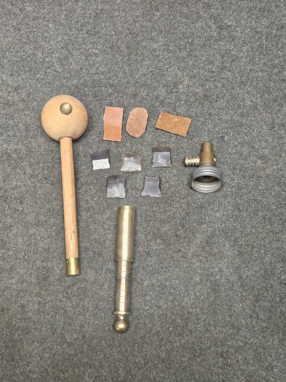 Muzzleloader Black Powder Accessories Powder Measure, Flints, Ball Starter