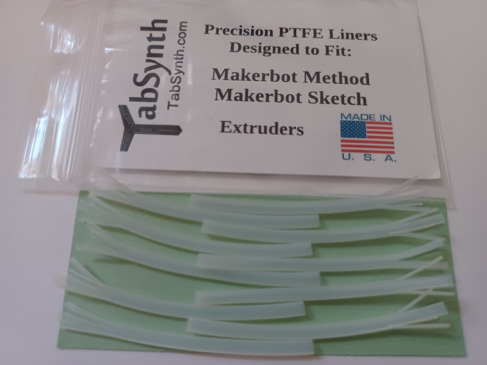 Teflon Guide Tubes or  Makerbot Method Extruders (10 Pack)