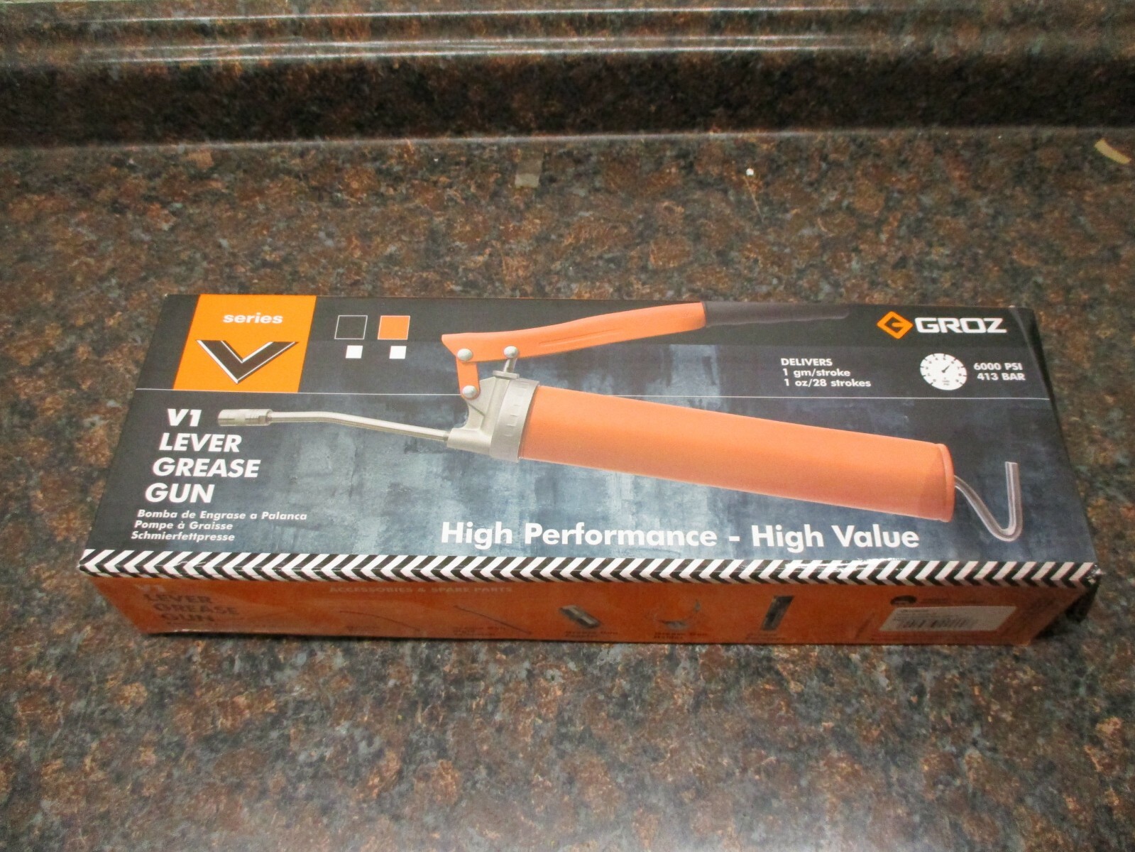 Groz V SERIES V1 LEVER GREASE GUN V1R/B NEW FREE SHIPPING