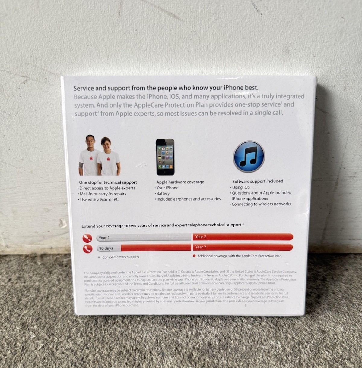 New Applecare Protection Plan For iPhone PC + Mac MC745LL/A
