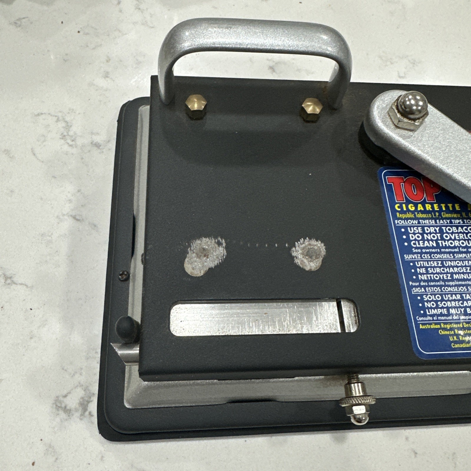 TOP O MATIC CIGARETTE ROLLING MACHINE KING SIZE & 100MM ^