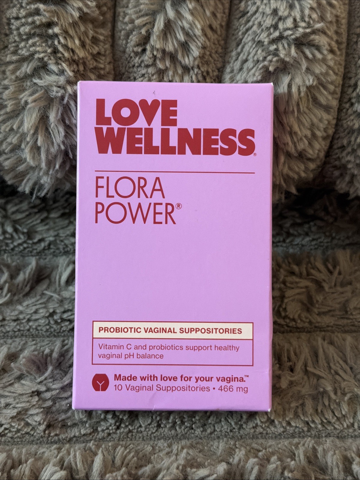 Love wellness Flora power, Vaginal Probiotic, fast acting, 10 Per Case (466 Mg)