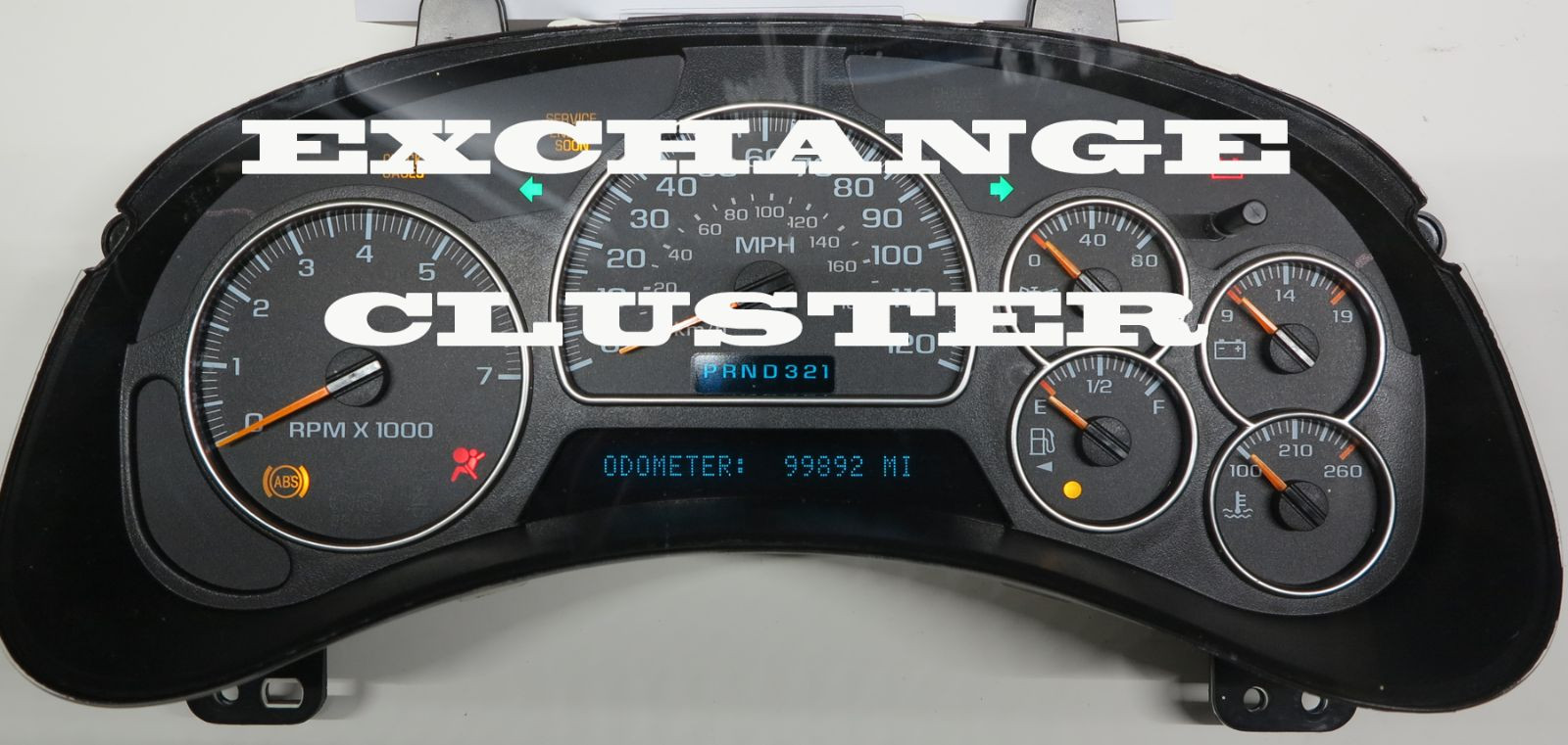 GMC GM ENVOY 2003 2004 2005 2006 CLUSTER SOFTWARE & ODOMETER CALIBRATION SERV
