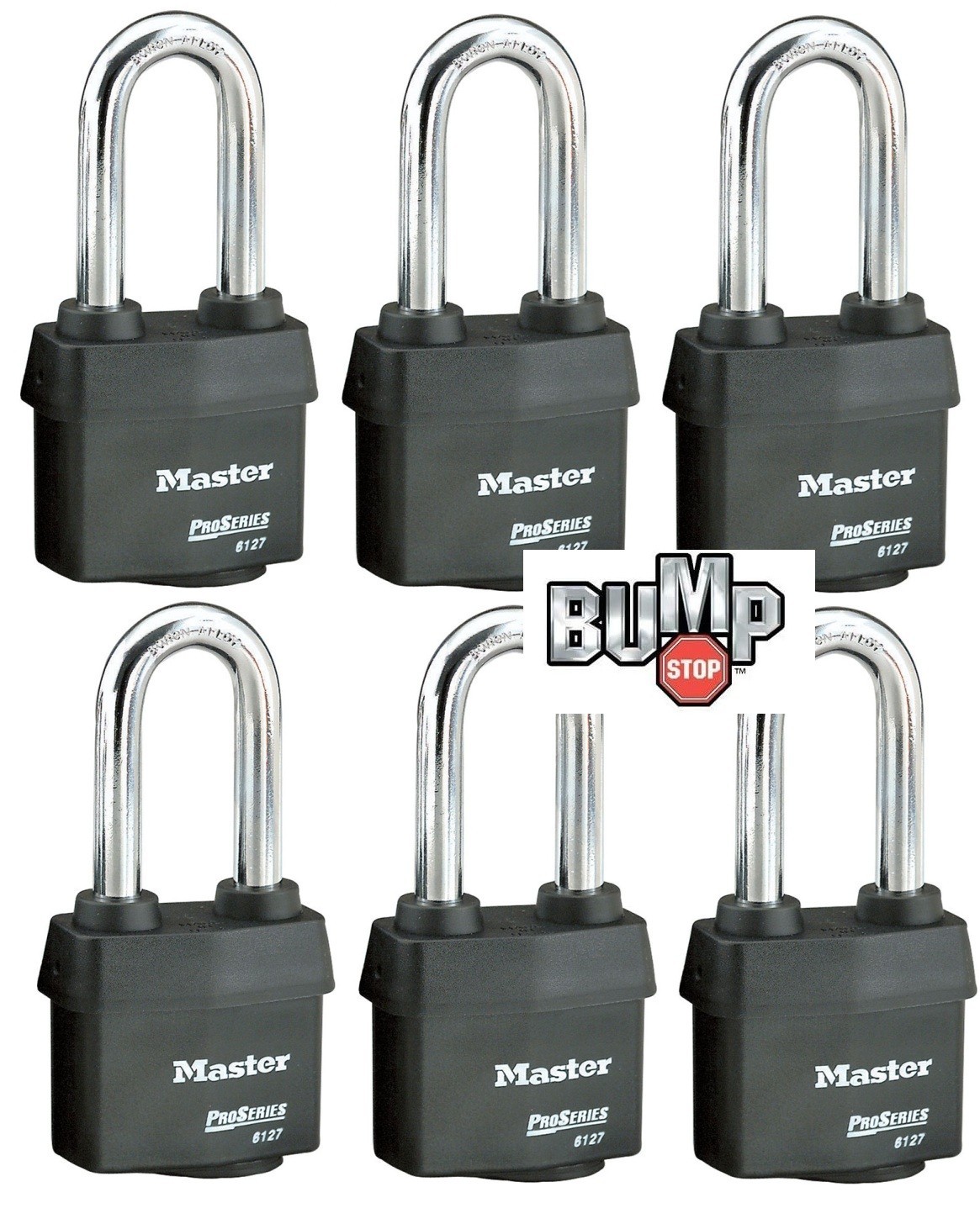 new Master Locks 6127NKALJ 10G019 Keyed Alike Lot of 6 Weather Resistant