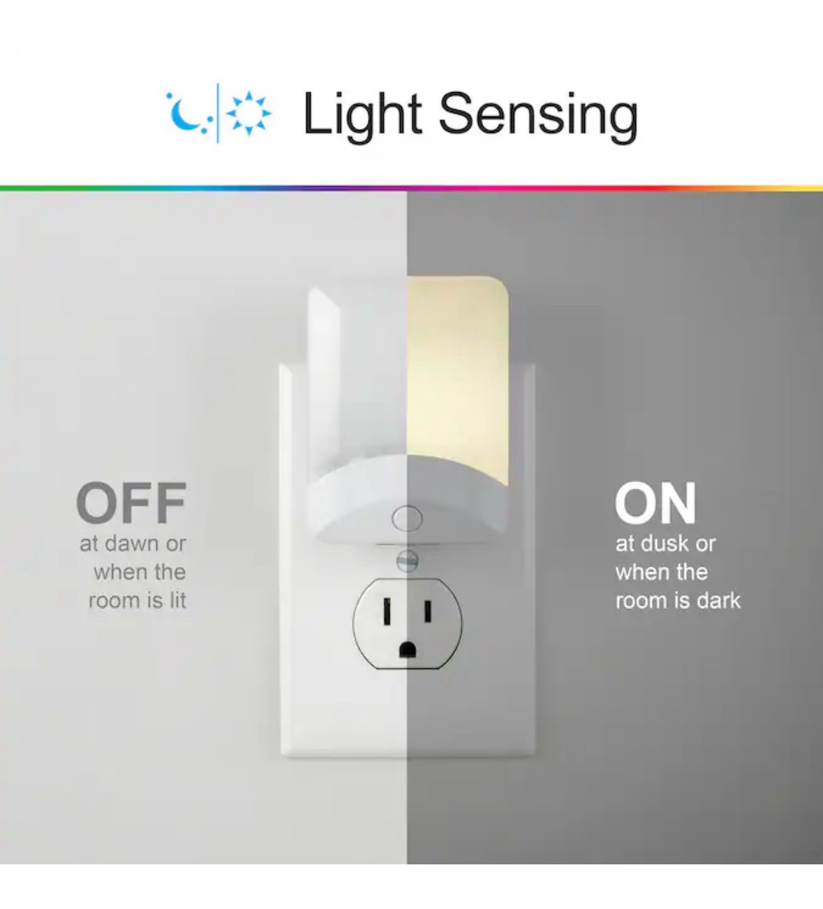 (4) ENBRIGHTENWhite LED Auto On/ Off Night Light