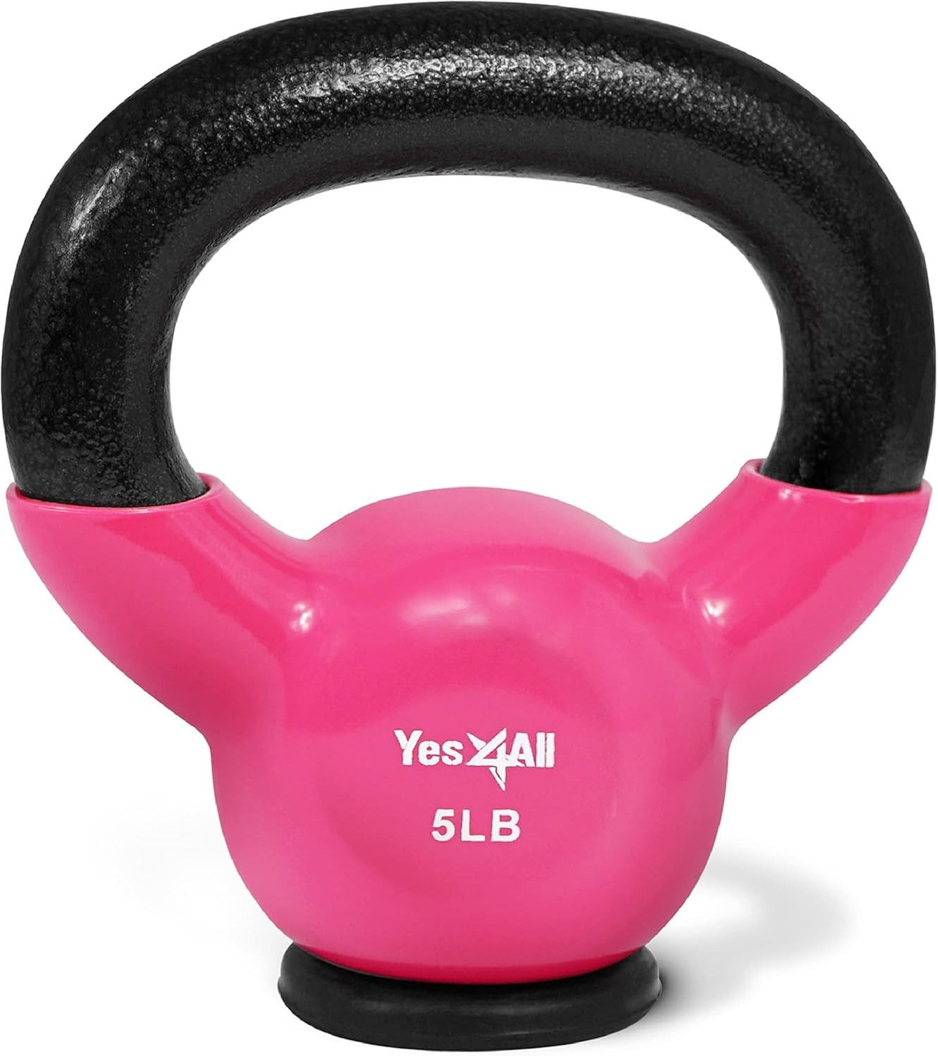 Durable Rubber Bottom Kettlebells 5-65 lbs - Ideal for Home Strength Training