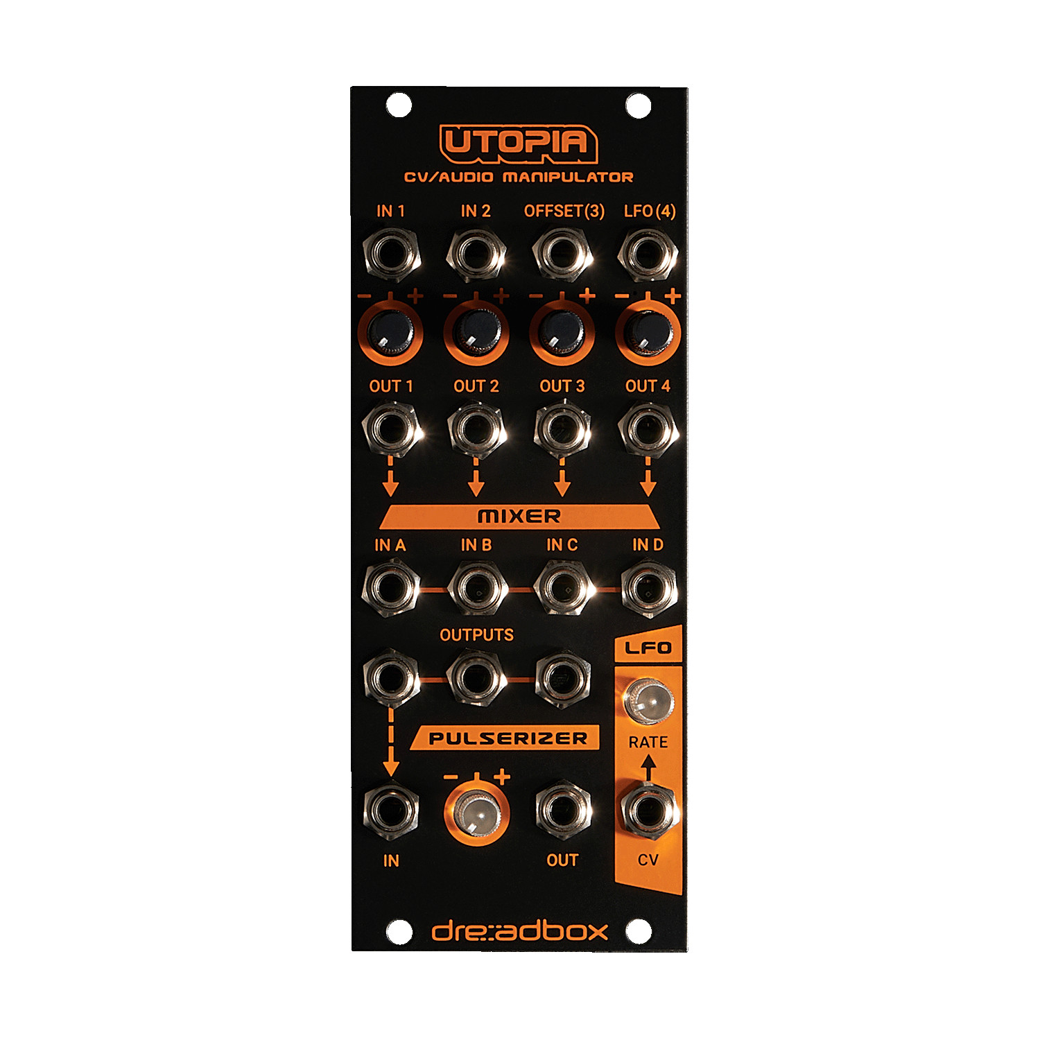 DREADBOX UTOPIA BLACK LIGHT MIXER OFFSET LFO : NEW : [DETROIT MODULAR]