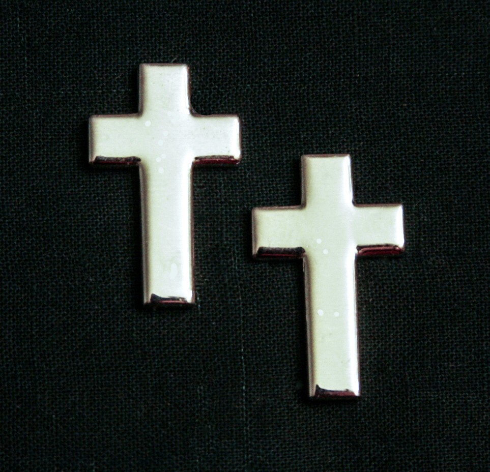 US ARMY CHRISTIAN CHAPLAIN COLLAR BRANCH INSIGNIA; REGULATION PAIR
