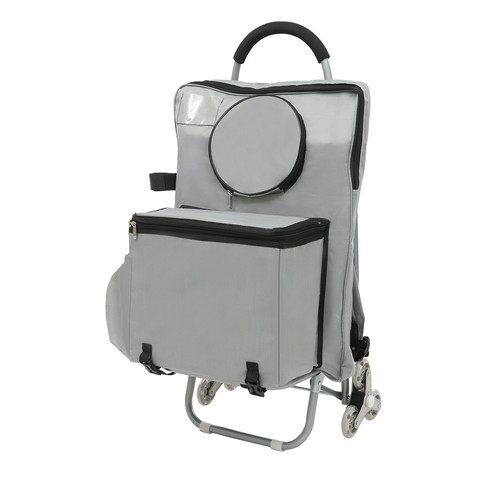 Portable Folding Wheeled Art Chair Cart Rolling Big Chair Cart With Storage NEW