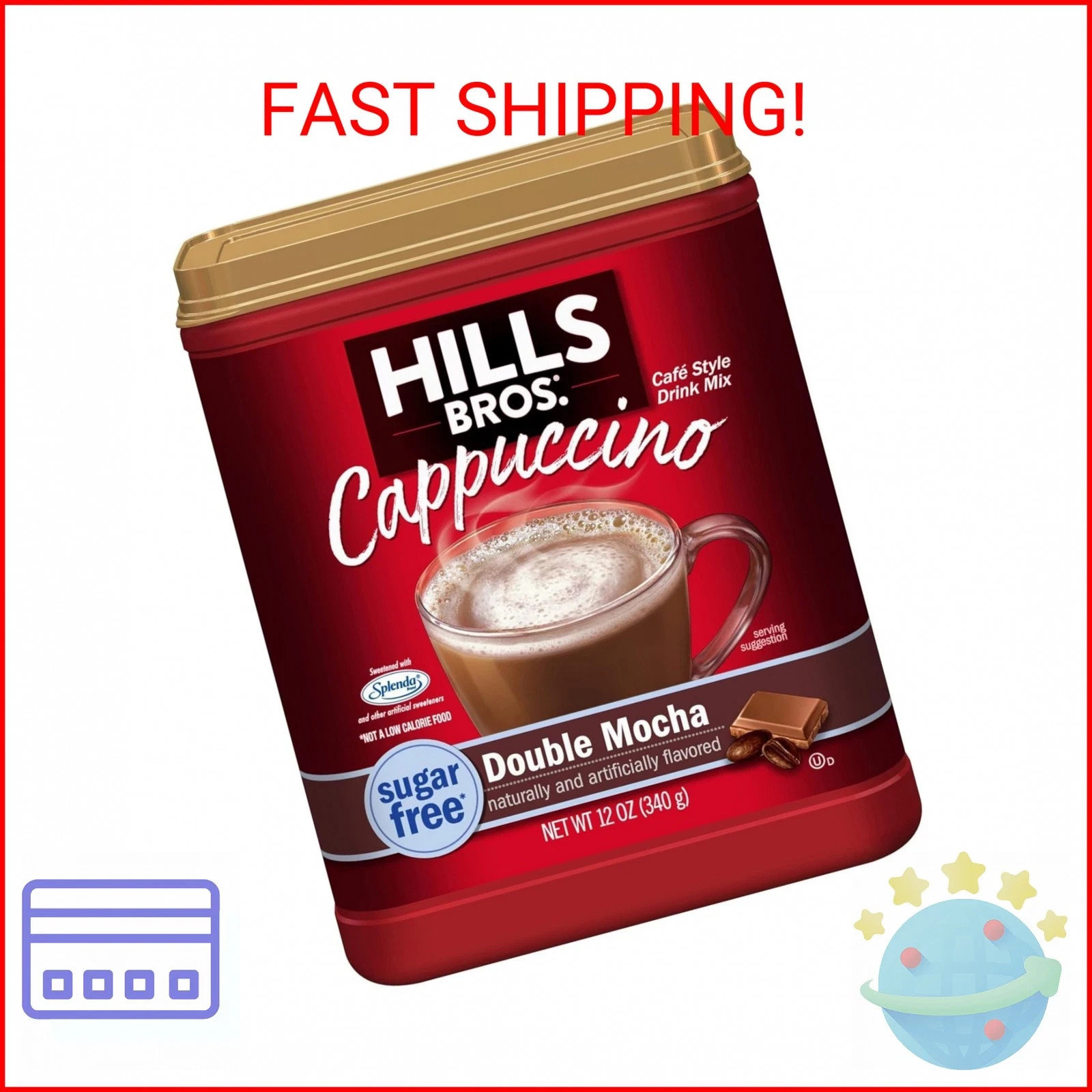 Hills Bros. Cappuccino Mix – Rich, Frothy Coffeehouse-Tasting Instant Drink Mix