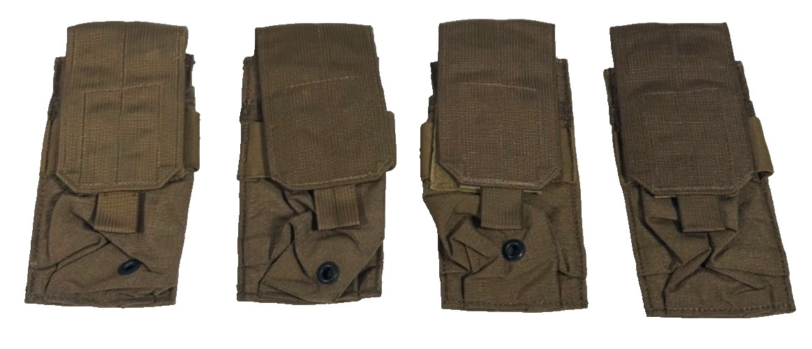 New 4 ea Eagle Industries Single Mag Pouch Coyote MC-MP1-M4/2-MS-COY USMC FSBE