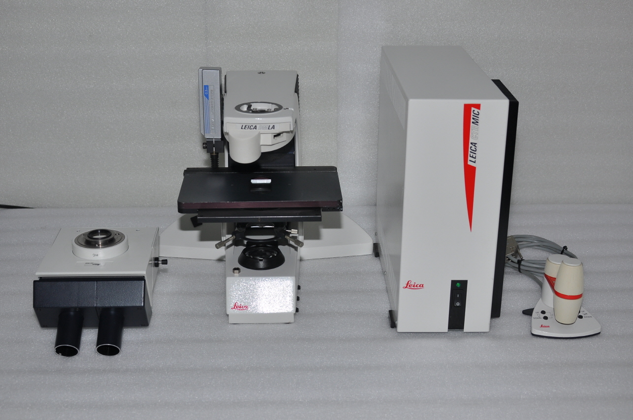 Leica DMLA Binocular compound microscope & CTR MIC Control, Smart Move joystick