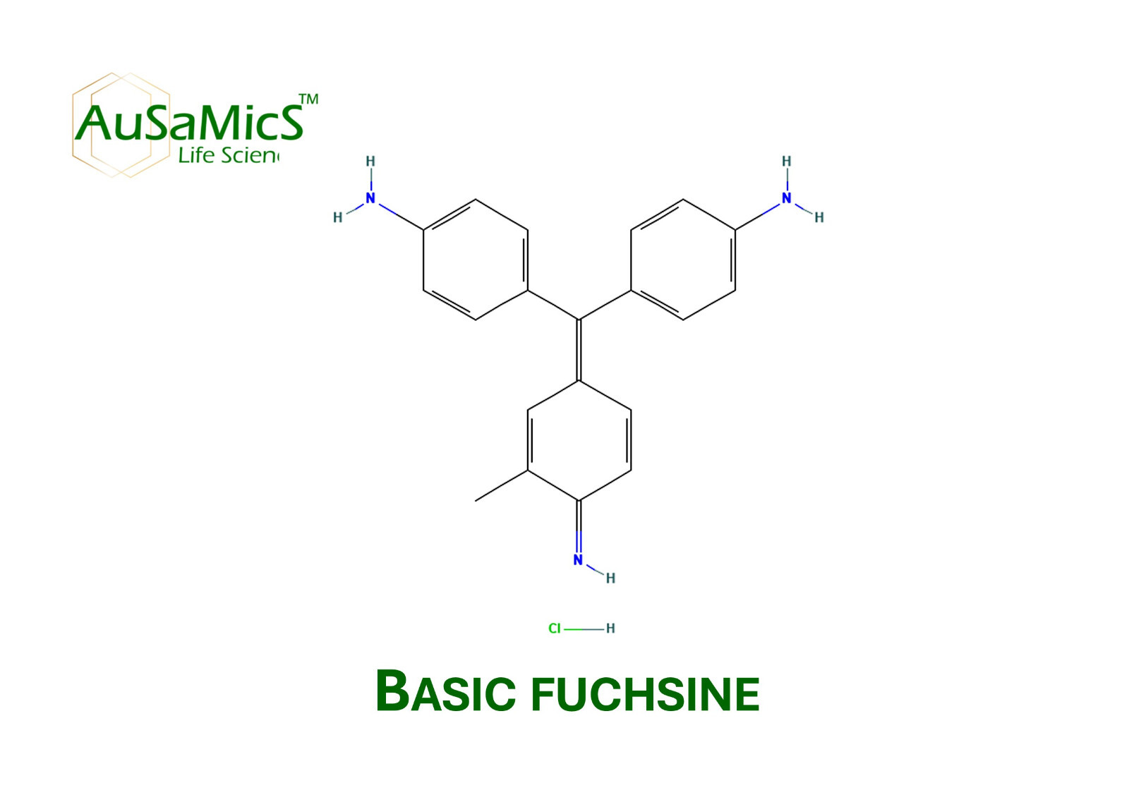 Basic fuchsine, Basic violet 14, CAS: 632-99-5, Fuchsin basic, Fuchsin