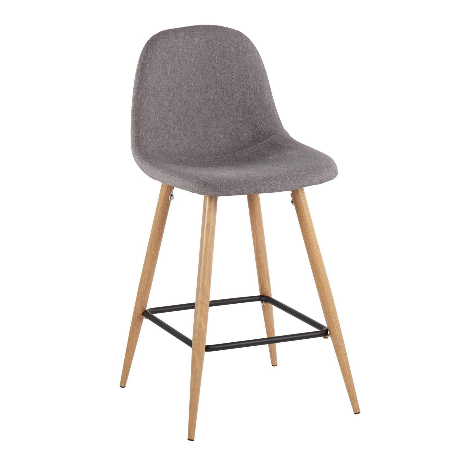 Carson Carrington Stone Natural Counter Stool - Set Of 2