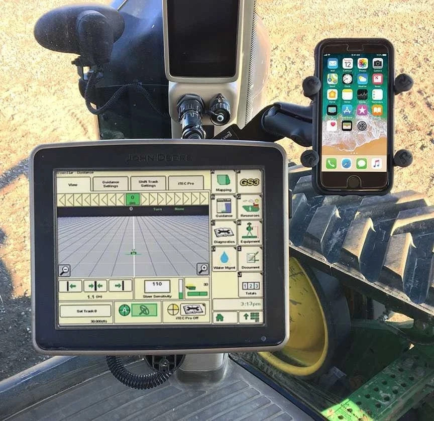 Phone Holder for John Deԑre 2600 or 2630 Display | Complete Kit No Drilling
