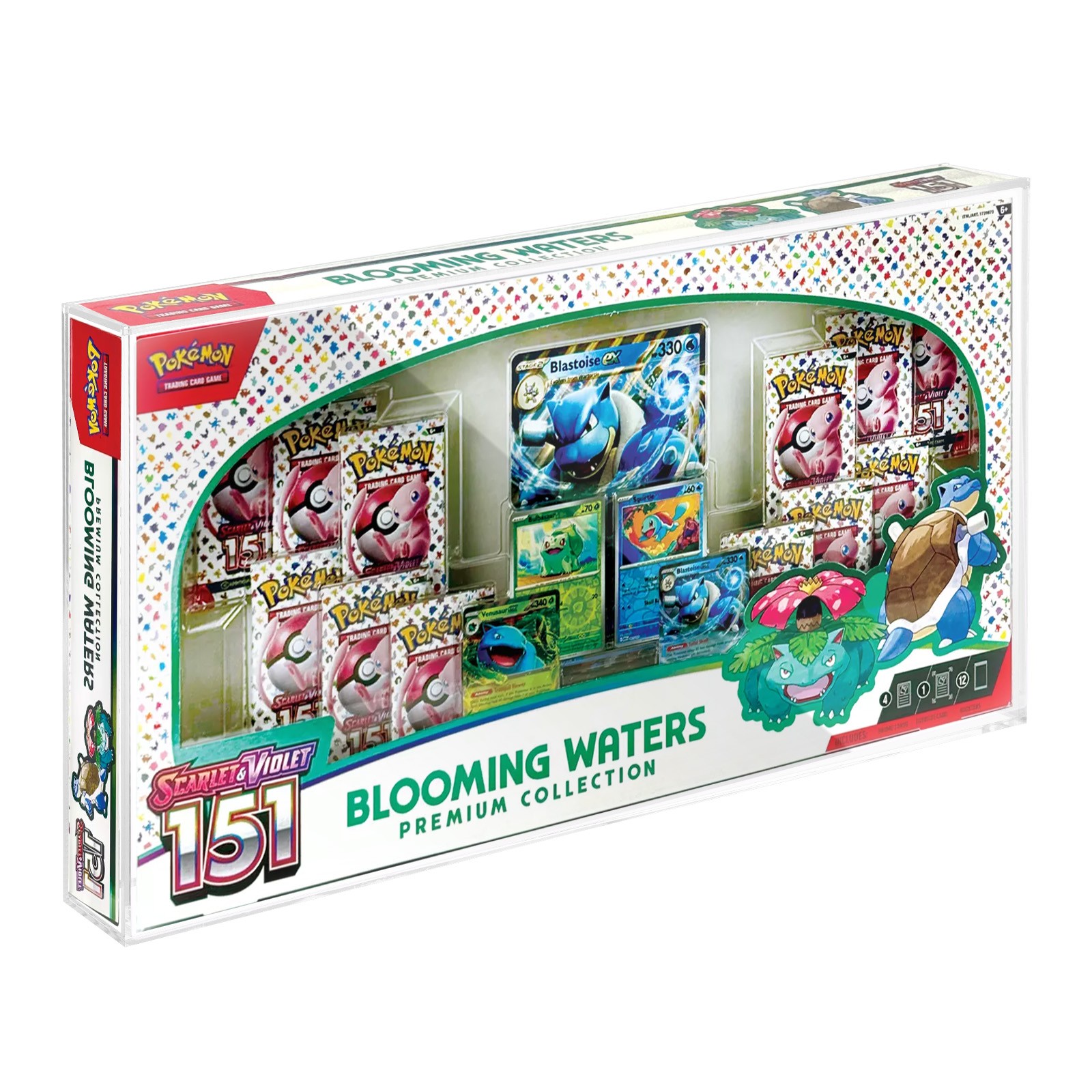 Magnetic Pokemon Acrylic Case Fit Blooming Waters Crown Zenith Sea & Sky Premium