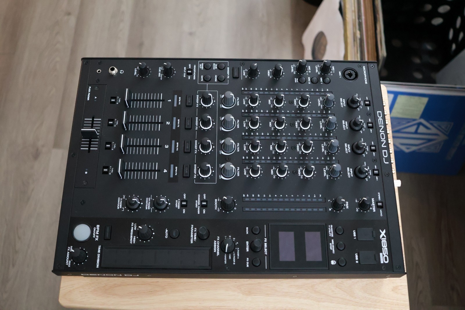 Denon DJ X1850 PRIME 4-Channel Digital DJ Mixer Professional Tested Original Box