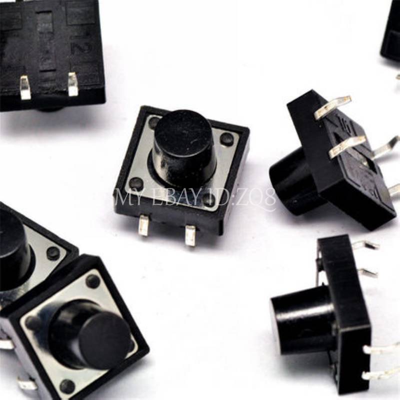 20PCS 12×12×9mm Tact Tactile Push Button Switch DIP-4Pin