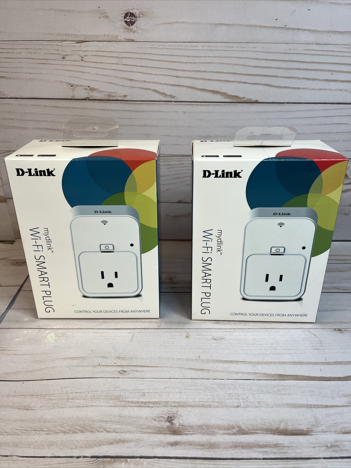 D-Link Mydlink Wi-Fi Smart Plug DSP-W215 OPEN BOX AND NEW Set Of 2