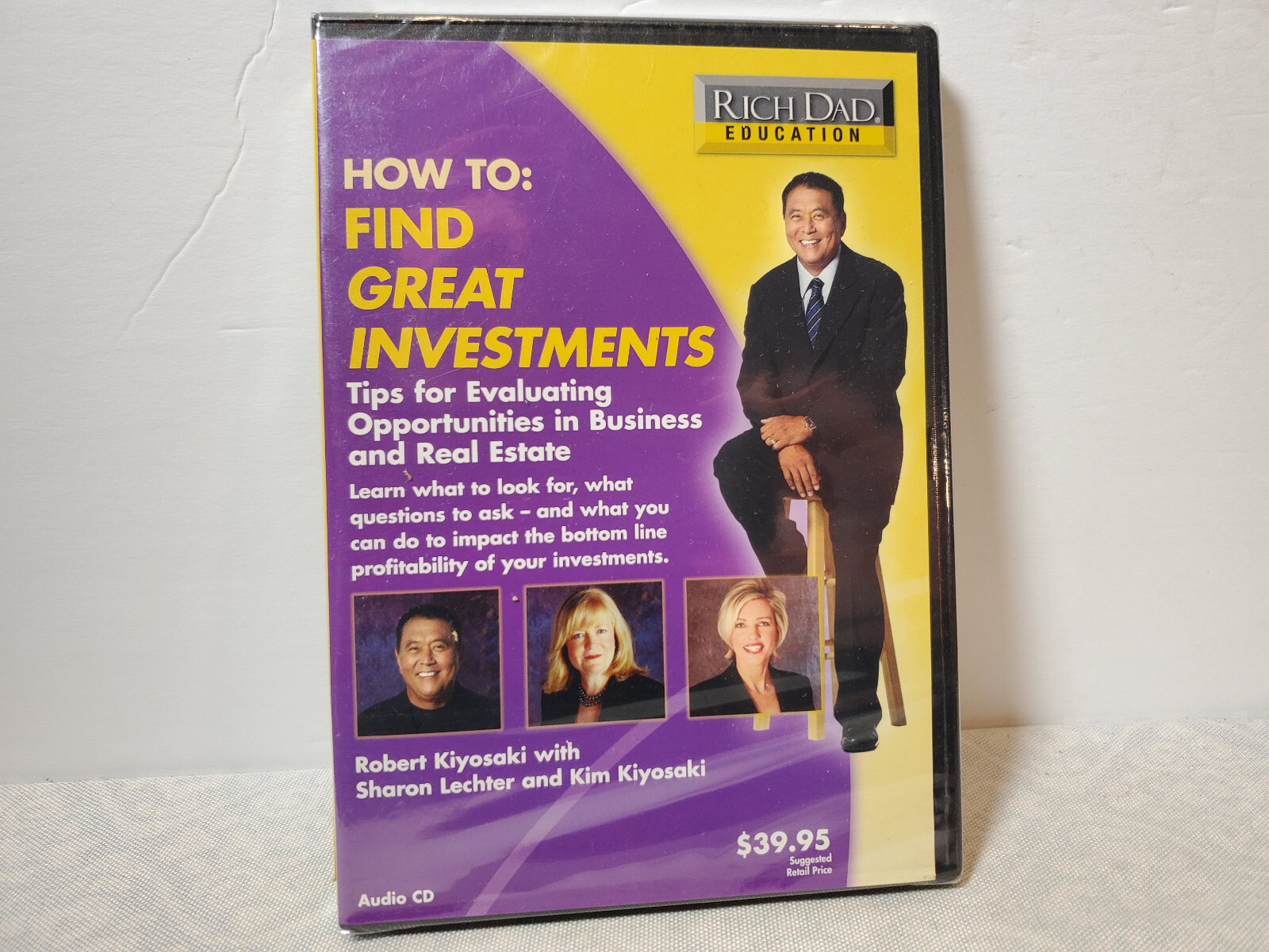 How to: Find Great Investments - Rich Dad Education CD Sealed Kiyosaki Robert
