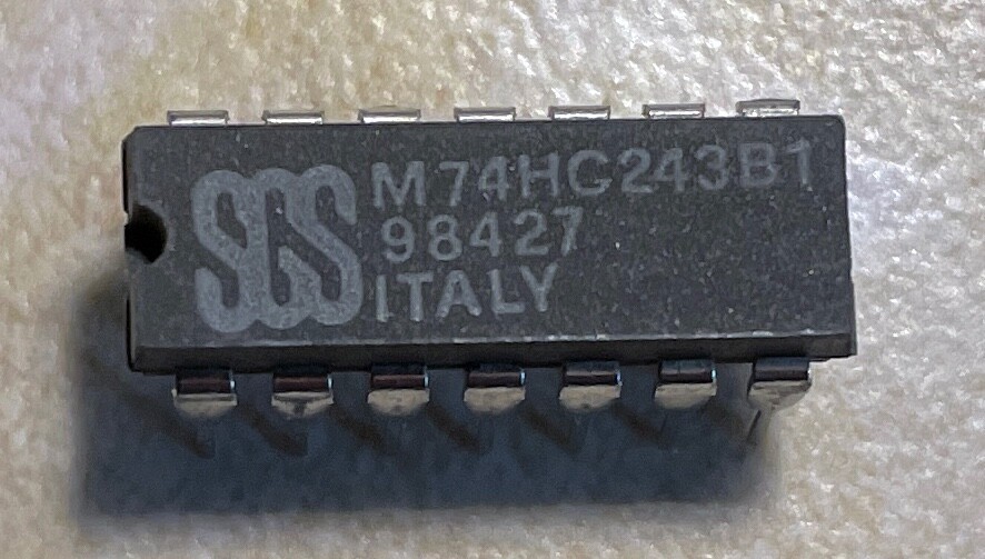 SGS M74HC243B1 74HC243 Quad Receiver - NOS