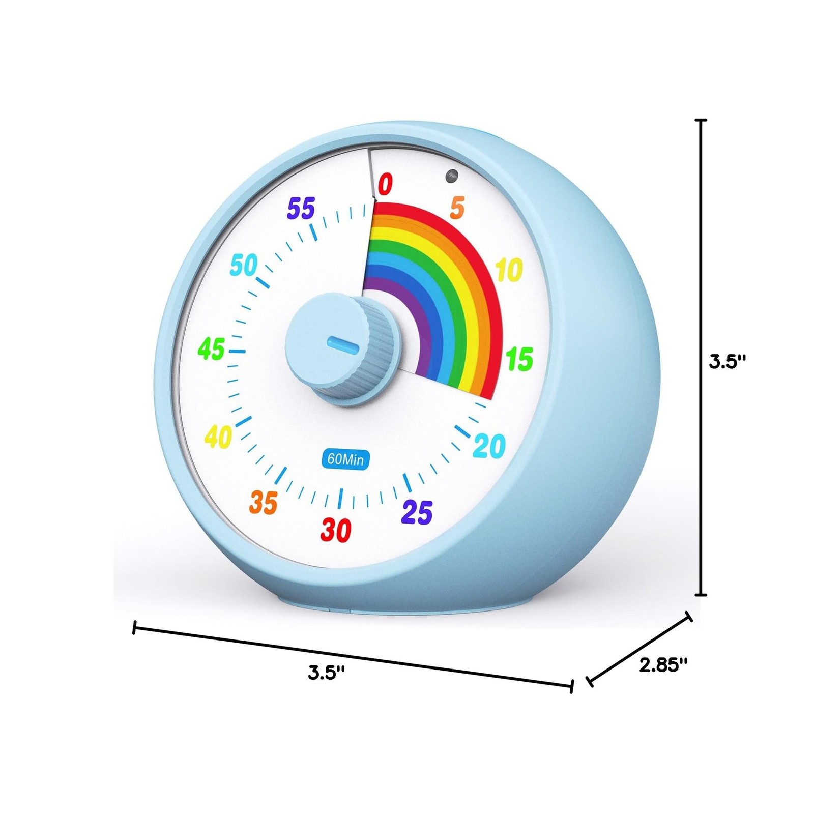 Visual Timer for Kids, 60-Minute Countdown for Classroom Office Kitchen, Desk Ti