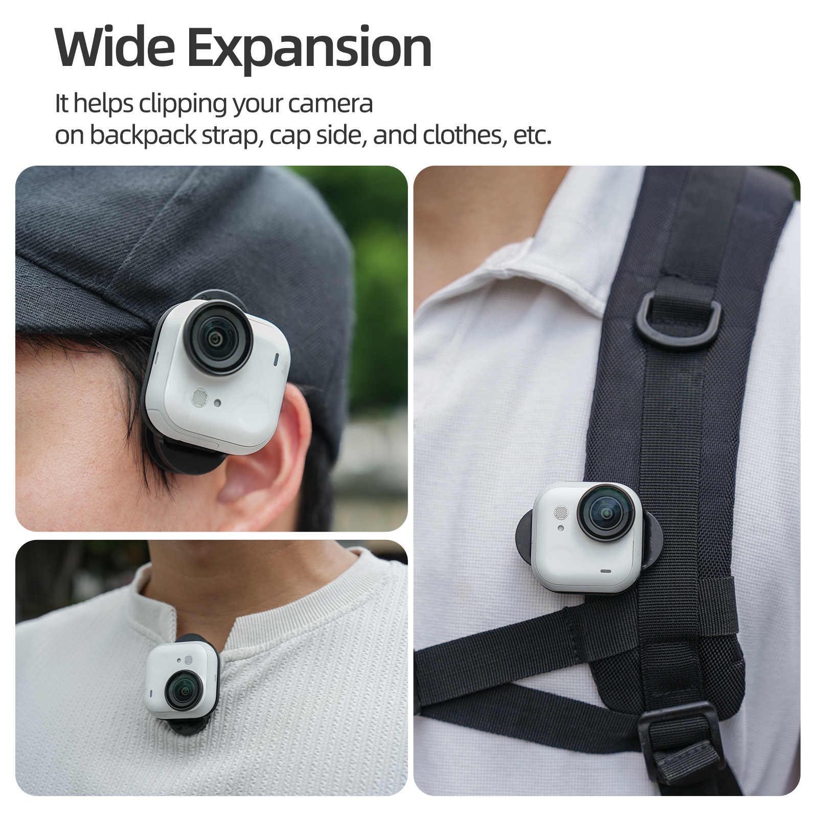 For Insta360 GO Ultra Camera Backpack Clip, Durable Magnetic Accessory Mount