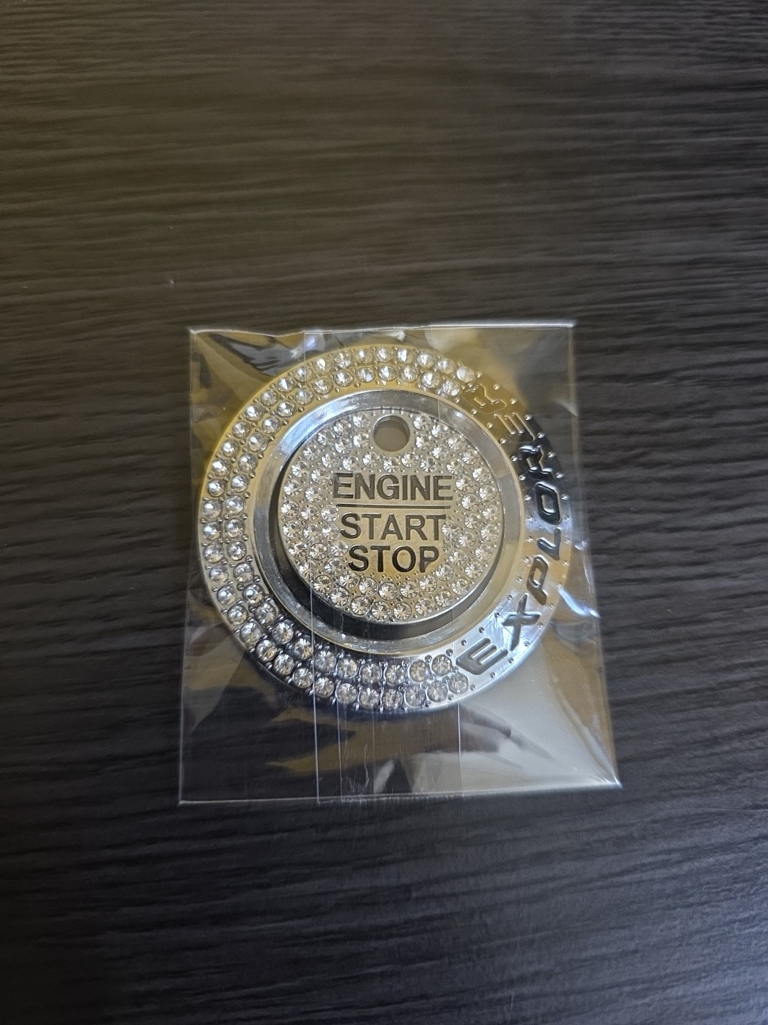 New For Explorer Bling Car One-Button Start Bezel Decoration Kit, Ignition 2 PCS