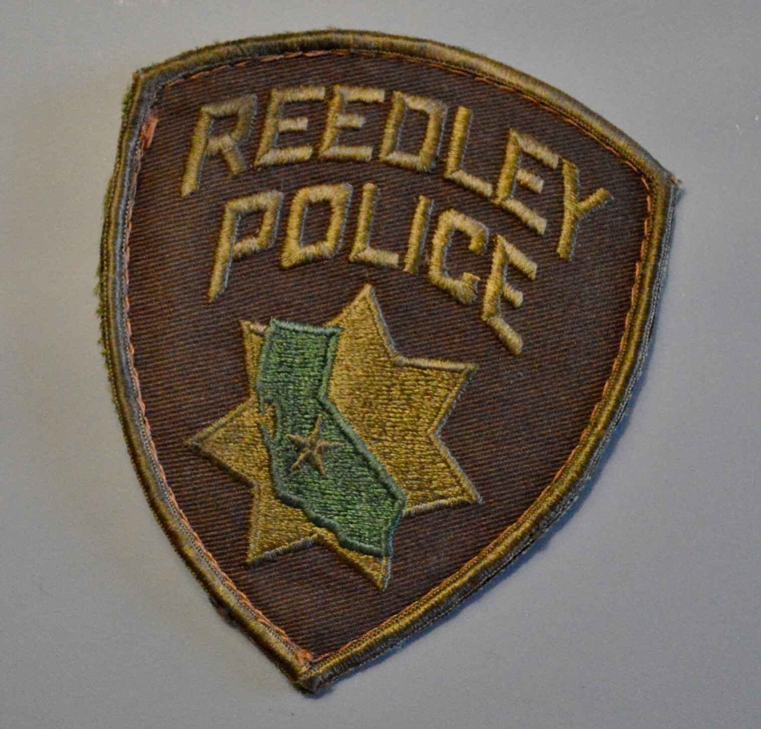 Reedley California Police Subdued (Dyed) Patch #1  ++ CA