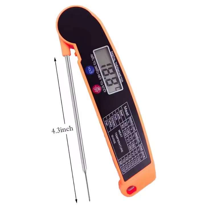Magnetic INSTANT -READ MEAT THERMOMETER For Grilling, Baking, Broiling #01   NEW