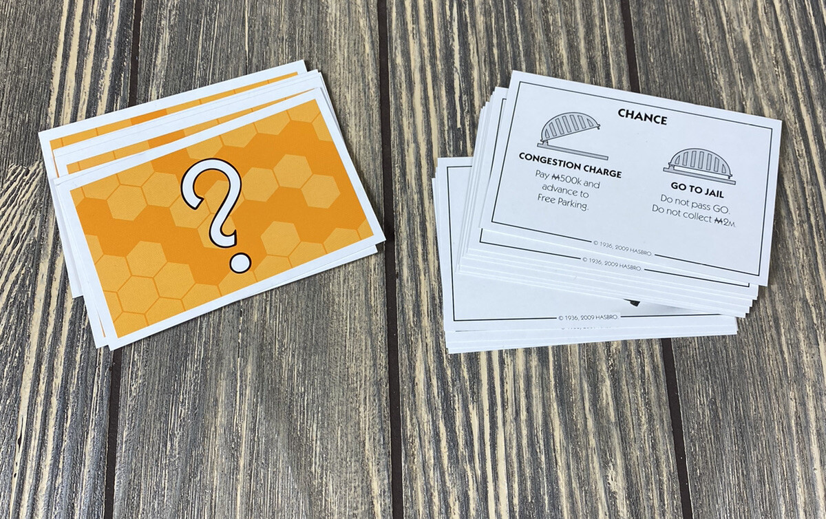 Hasbro U-Build Monopoly Replacement Piece Part Game Chance Cards