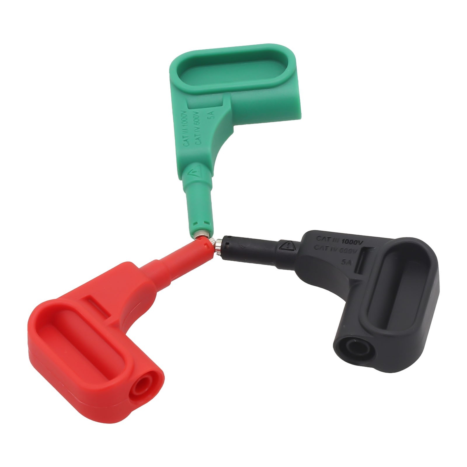 Magnetic Test Probes with For 4mm Tips Set of 3 Colors (Red Black Green)