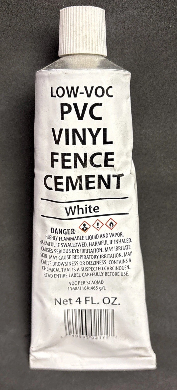 Freedom 6.375-in x 1.375-in Clear PVC Vinyl cement For Vinyl Fence